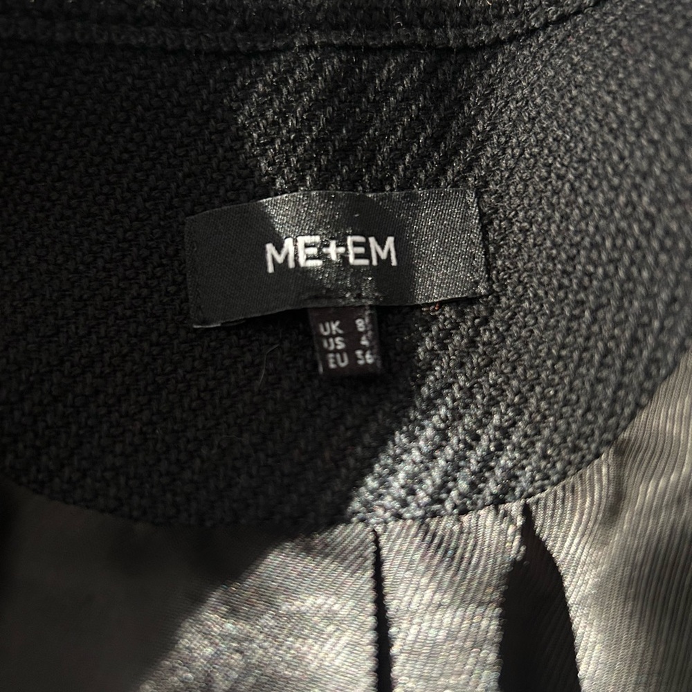 ME+EM Black Structured Cropped Blazer - Picture 4 of 9